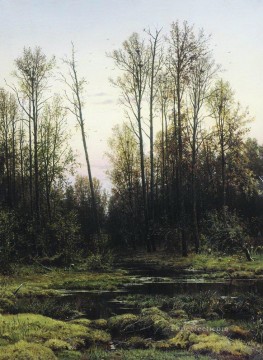 landscape Painting - forest in spring 1884 classical landscape Ivan Ivanovich